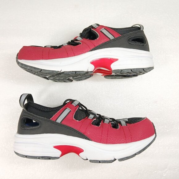Dr. Comfort Red & Black Athletic Walking Shoes Women's 6W Extra Wide EUC - Picture 1 of 13